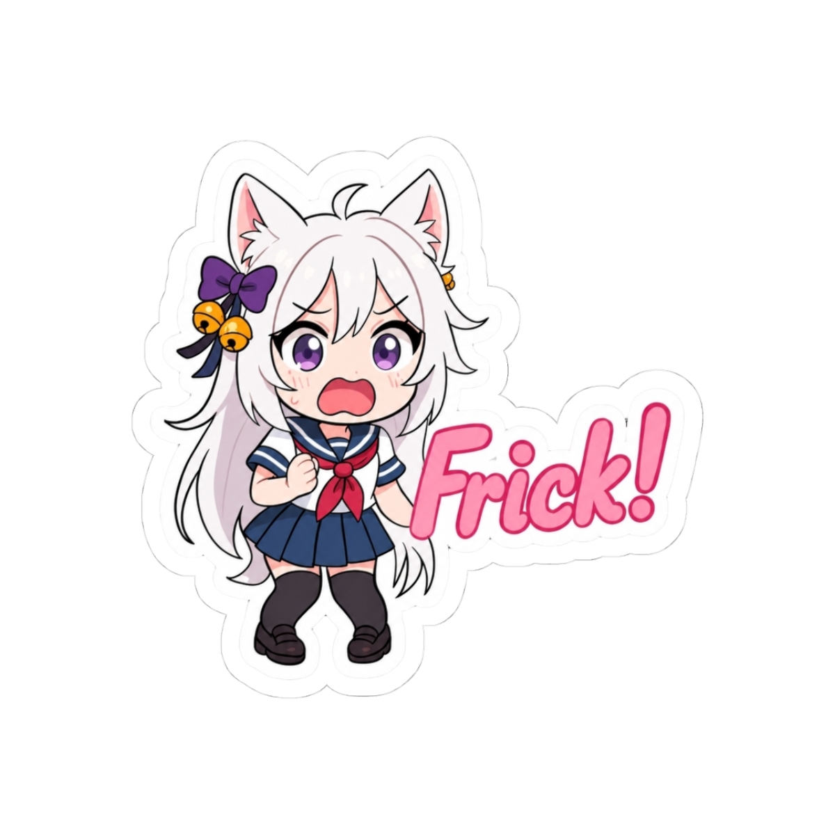 Filian Fullbody Chibi Design Sticker "Frick!"