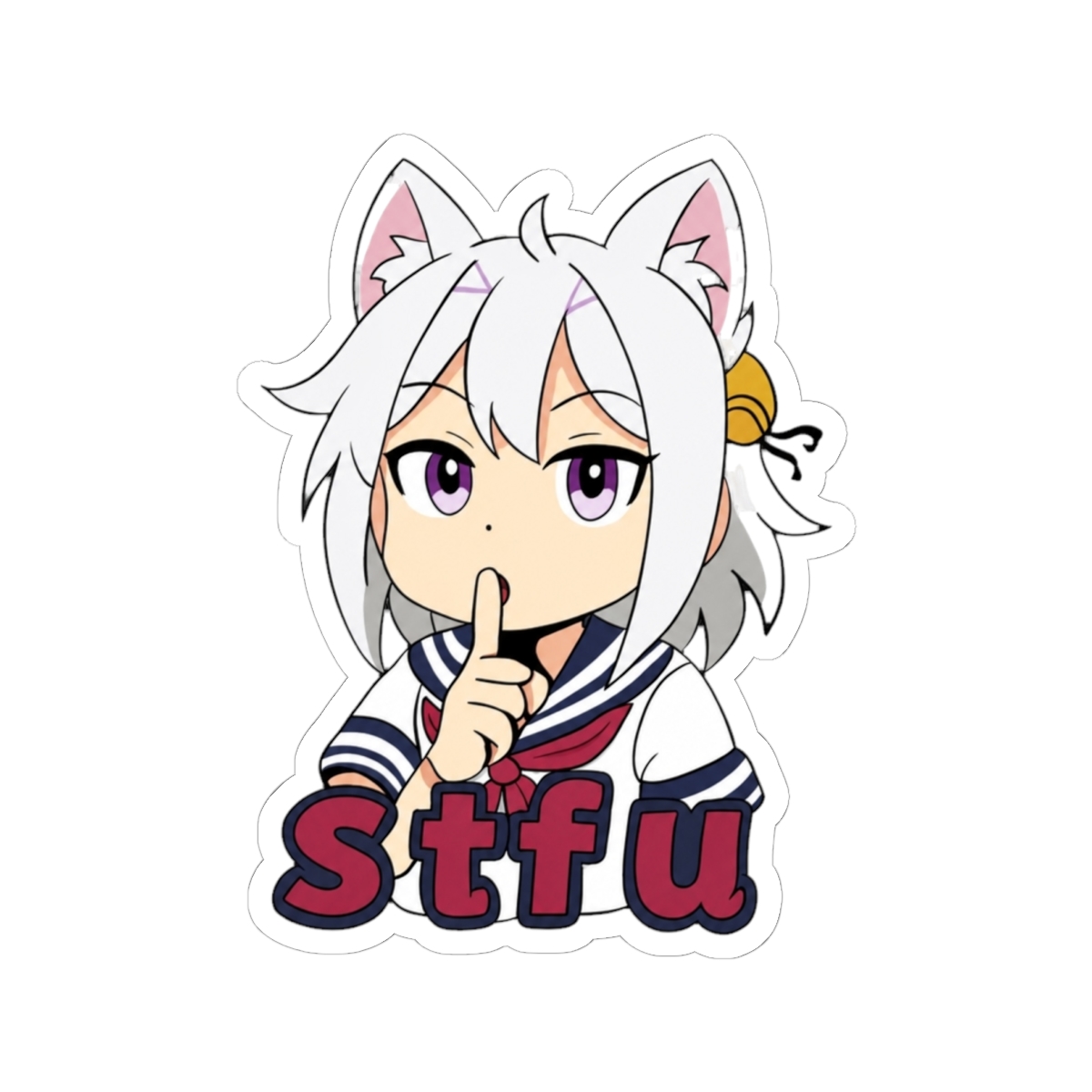 Filian Mario Party Style Sticker "STFU"